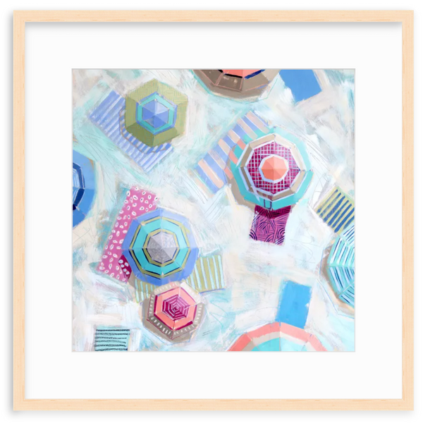 No One Likes a Shady Beach - square giclée print