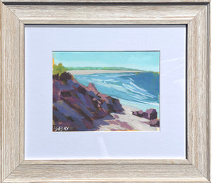 Gone Coastal - Horizontal Painting on Paper - Framed to Order