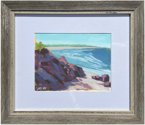 Gone Coastal - Horizontal Painting on Paper - Framed to Order