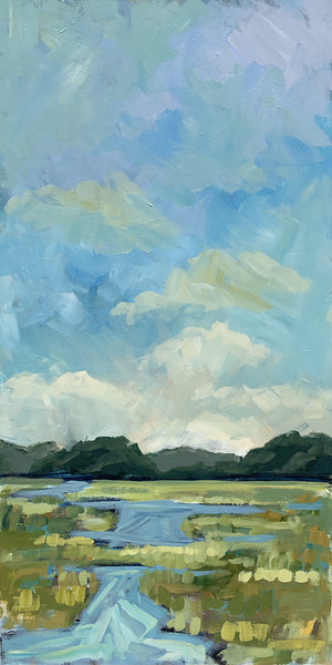 The Prince of Tides III - 18x36” Vertical Painting