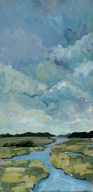 The Prince of Tides I - 18x36” Vertical Painting