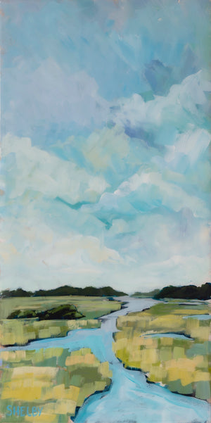 The Prince of Tides I - 18x36” Vertical Painting
