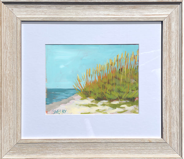 Sea Oats - Horizontal Painting on Paper - Framed to Order