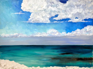Sea Salt - 36x48” Horizontal Painting