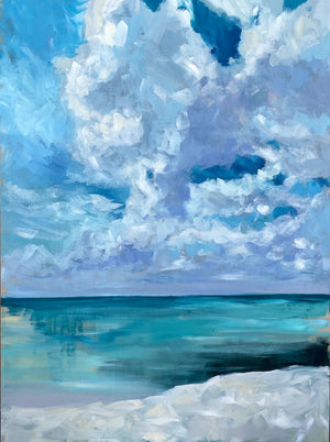 Sea Salt - 30x40” Vertical Painting - SALT Collection