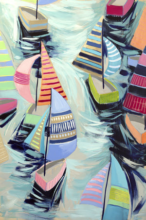 Ship Happens - 24x36” Vertical Painting
