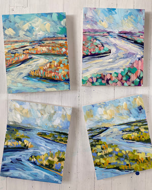Water Gardens - Day 19 - 8x10" vertical painting