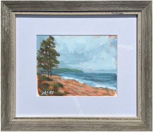 Welcome to Acadia - Horizontal Painting on Paper - Framed to Order