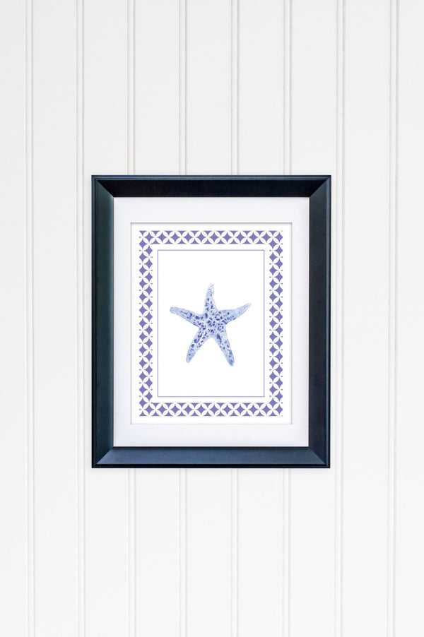 Blue Starfish Framed | Fine Art Print