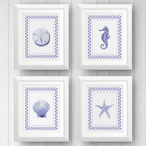 Sea Creatures Framed | Art Print Set